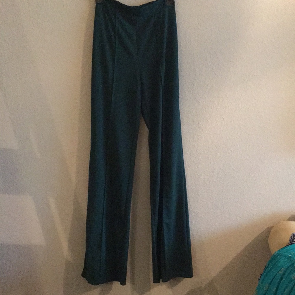 Emerald wide-leg trousers
